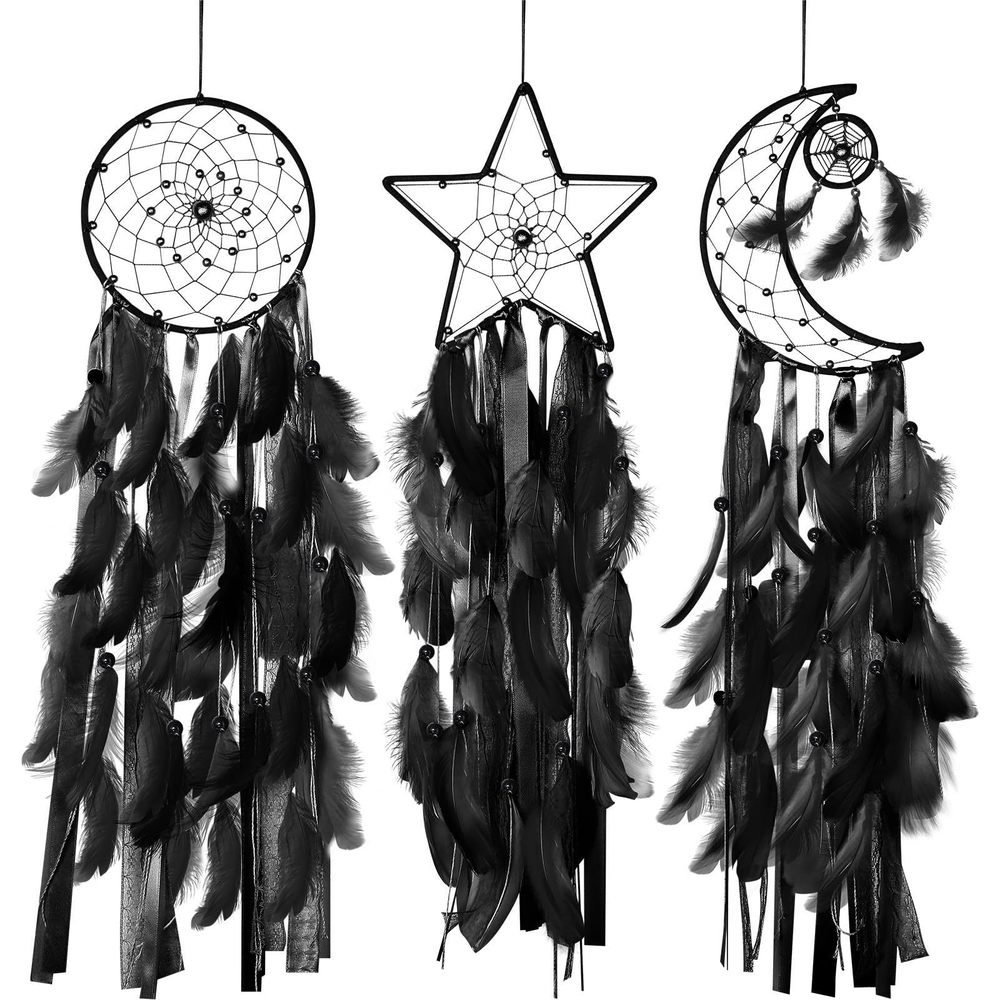 3 Pcs Dream Catcher Moon Sun Star Design Handmade Traditional Design Craft⭐️